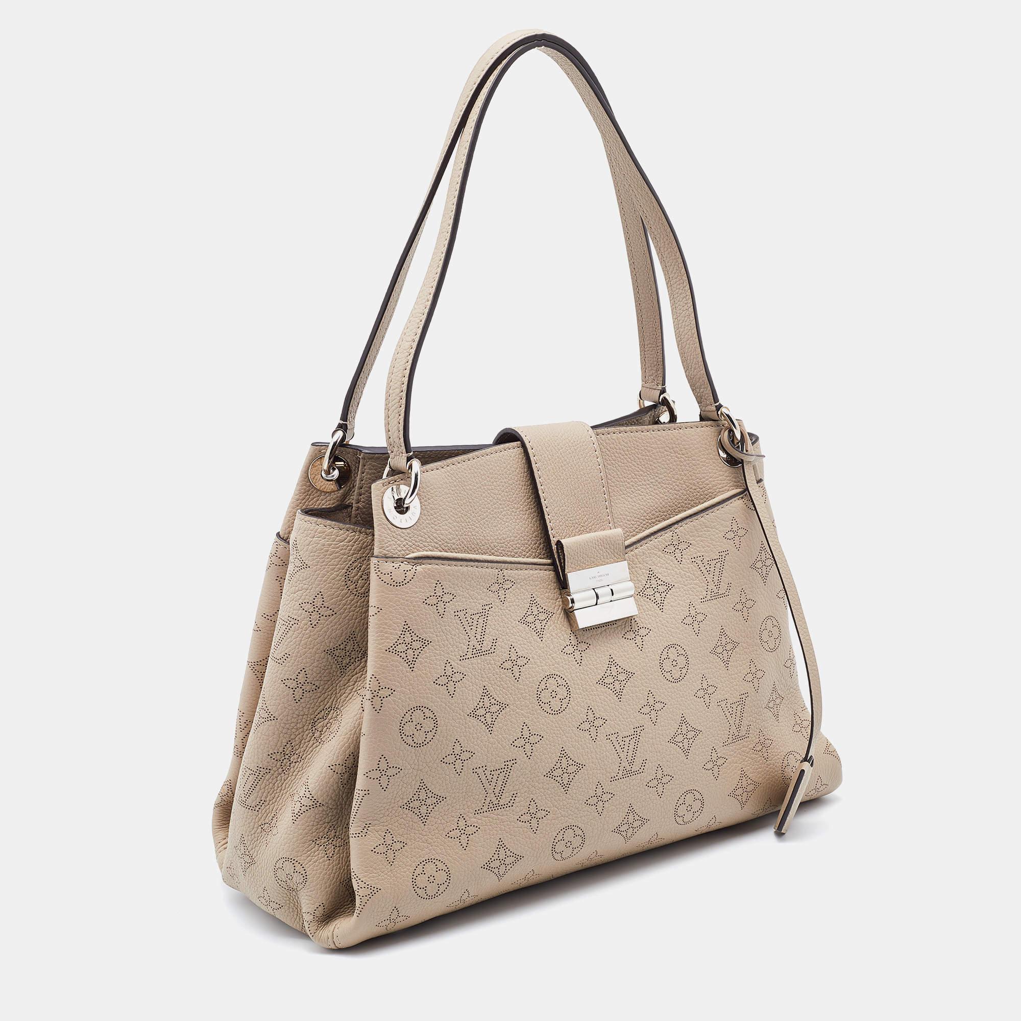 Louis Vuitton Galet Monogram Mahina Leather Sevres Bag In Excellent Condition In Dubai, Al Qouz 2