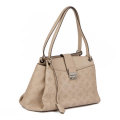 LOUIS VUITTON Galet Perforated Mahina Calfskin Leather Sevres