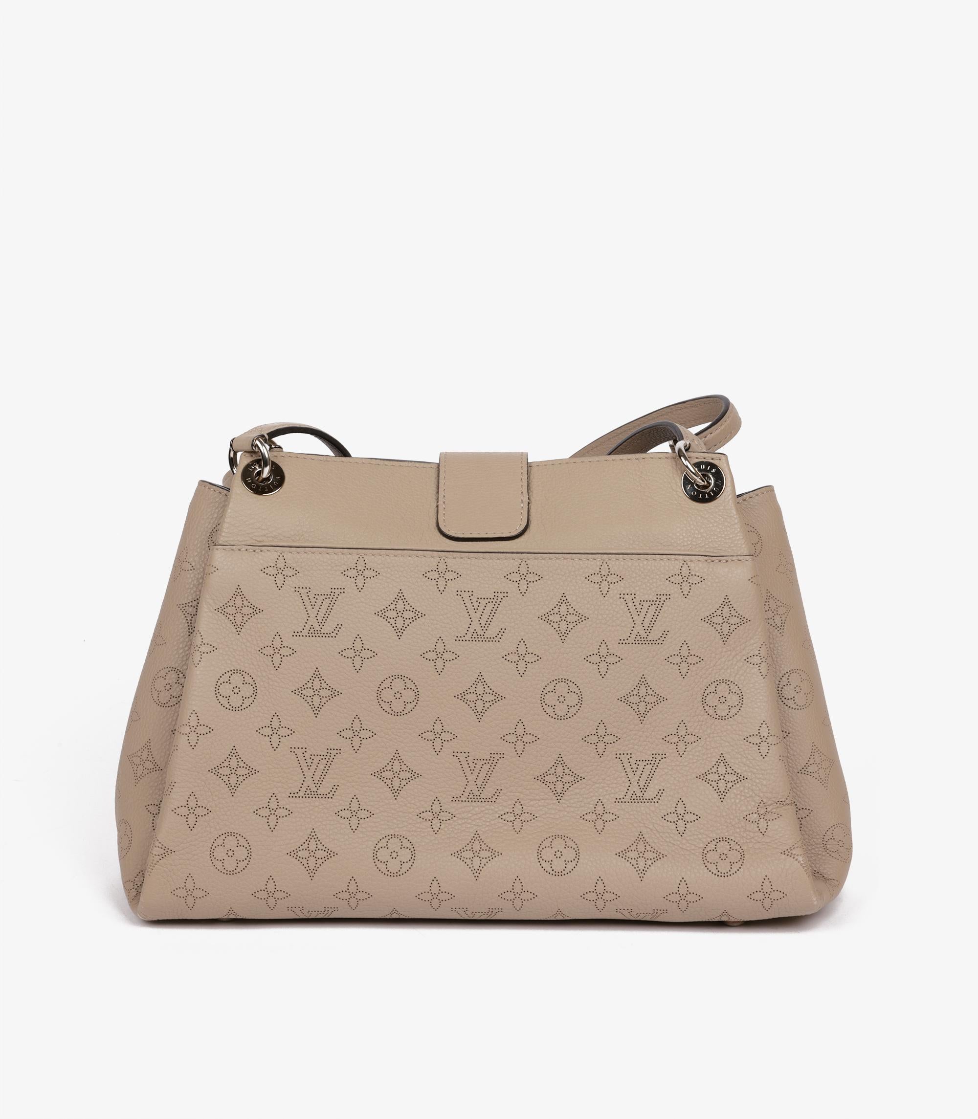 Louis Vuitton Galet Perforated Mahina Calfskin Leather Sevres Shoulder Bag 2