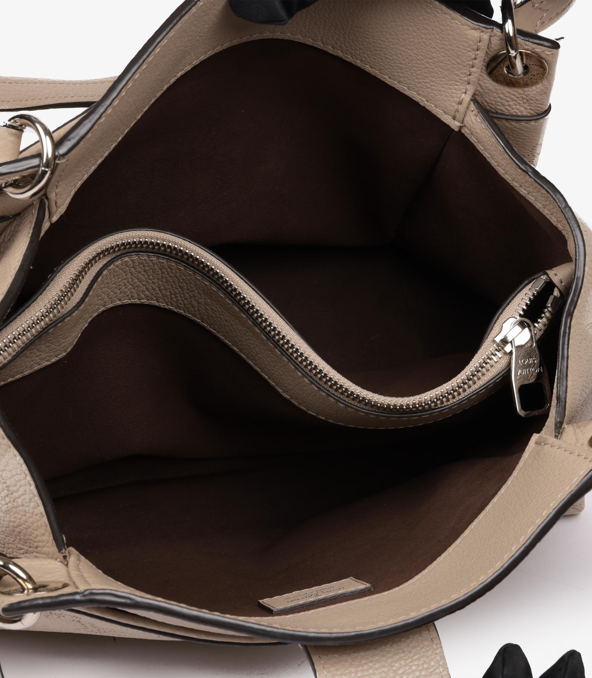 Louis Vuitton Galet Perforated Mahina Calfskin Leather Sevres Shoulder Bag 4