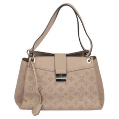 Louis Vuitton Galet Perforated Mahina Calfskin Leather Sevres Shoulder Bag