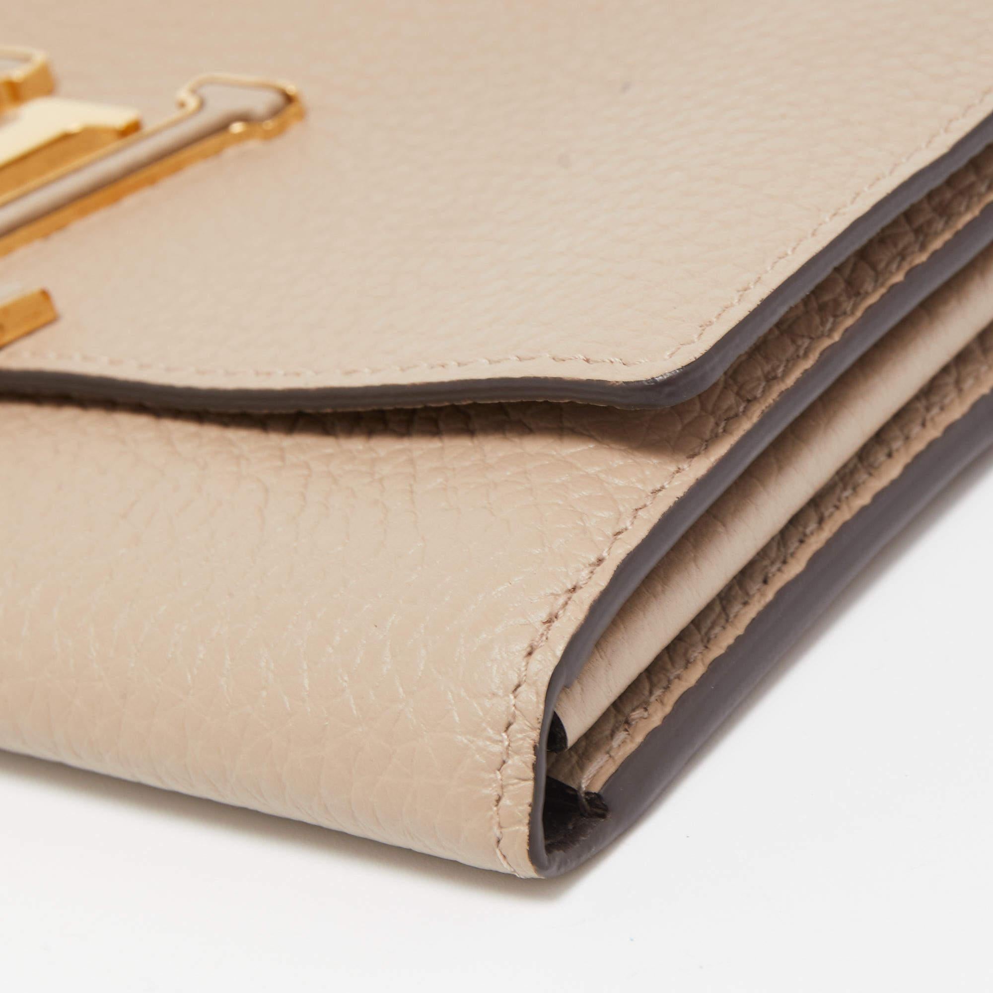 Louis Vuitton Galet Taurillion Leather Capucines Wallet 2
