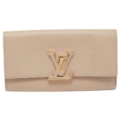 Cartera Louis Vuitton Galet Taurillion Capucines de piel