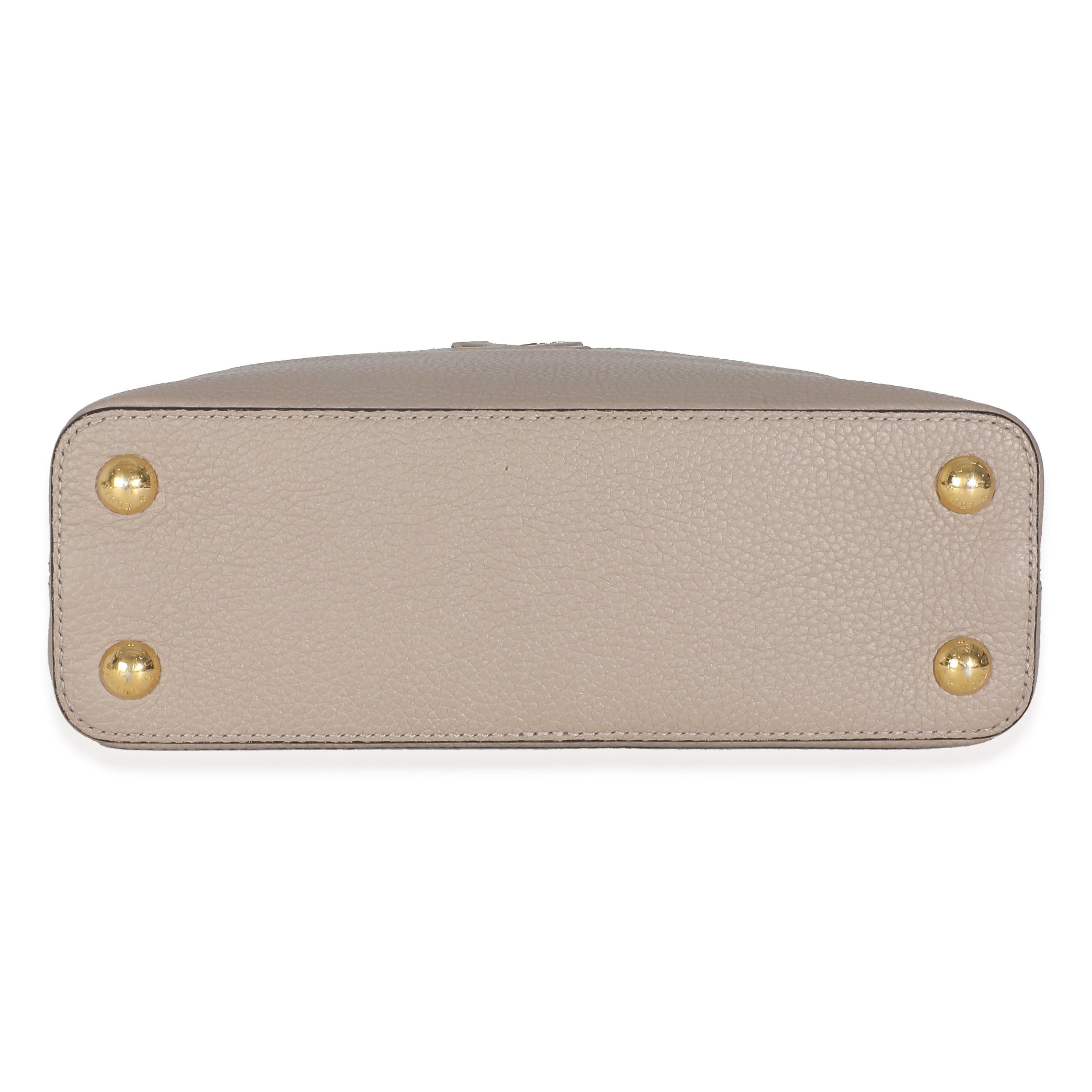 Louis Vuitton Galet Taurillon Capucines BB For Sale 4