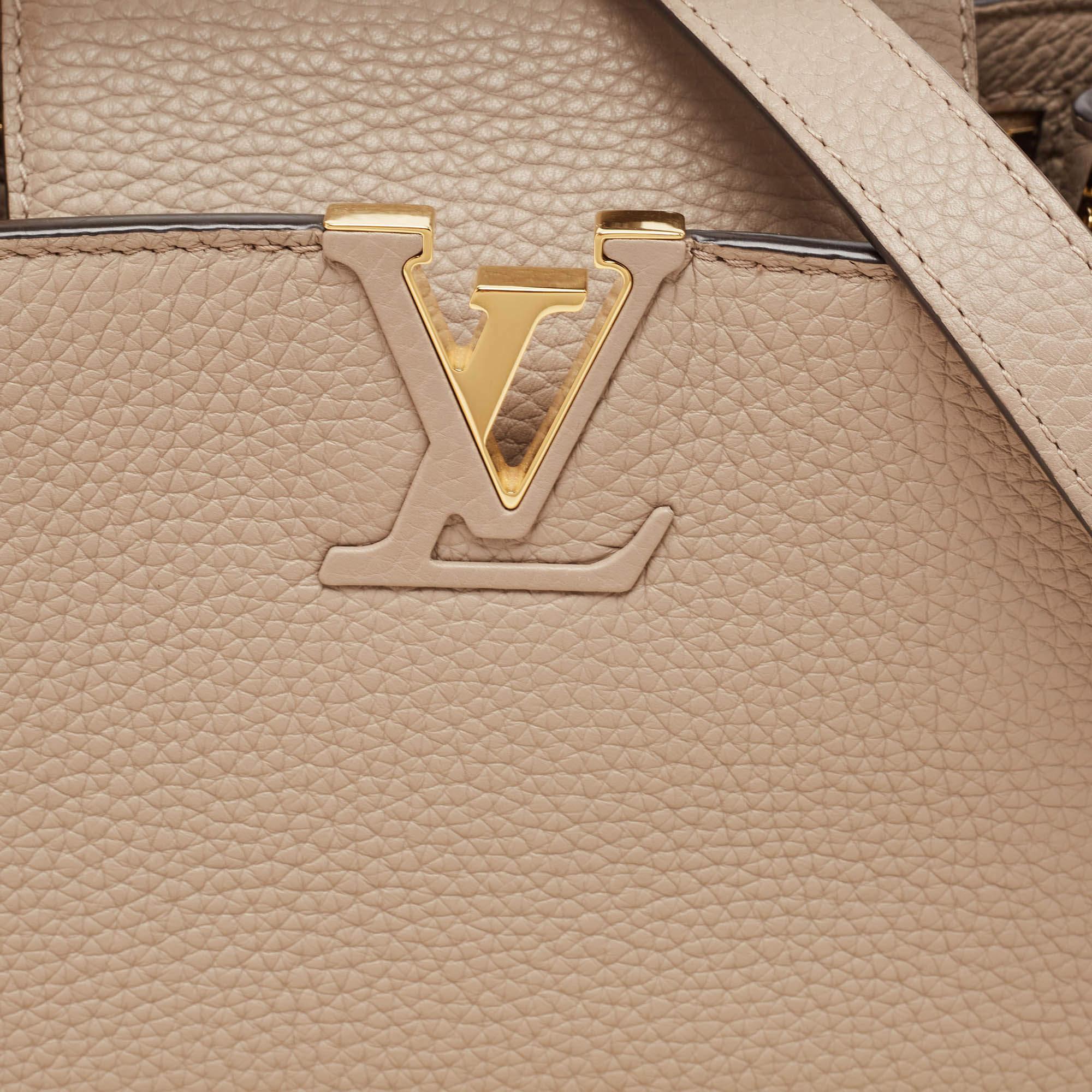 Louis Vuitton Galet Taurillon Leather and Python Capucines BB Bag 7
