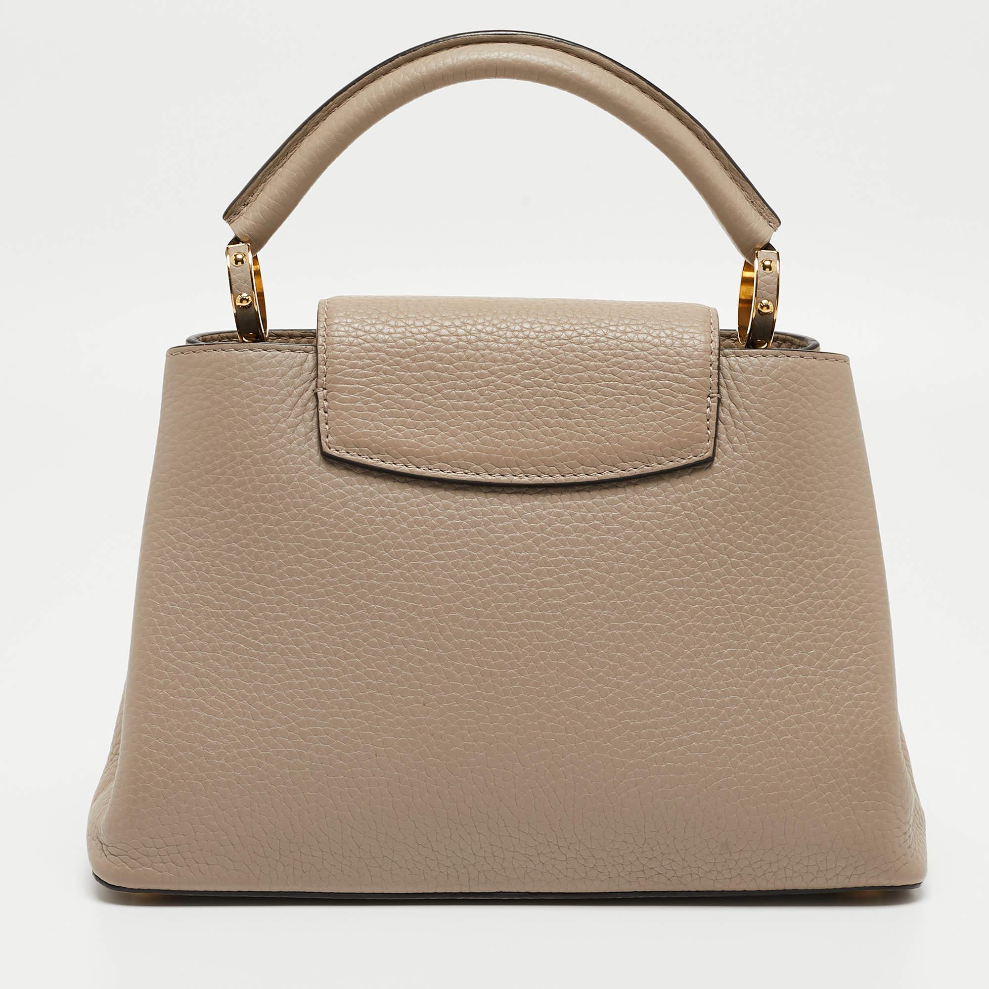 Louis Vuitton Galet Taurillon Leather Capucines BB Bag For Sale 6