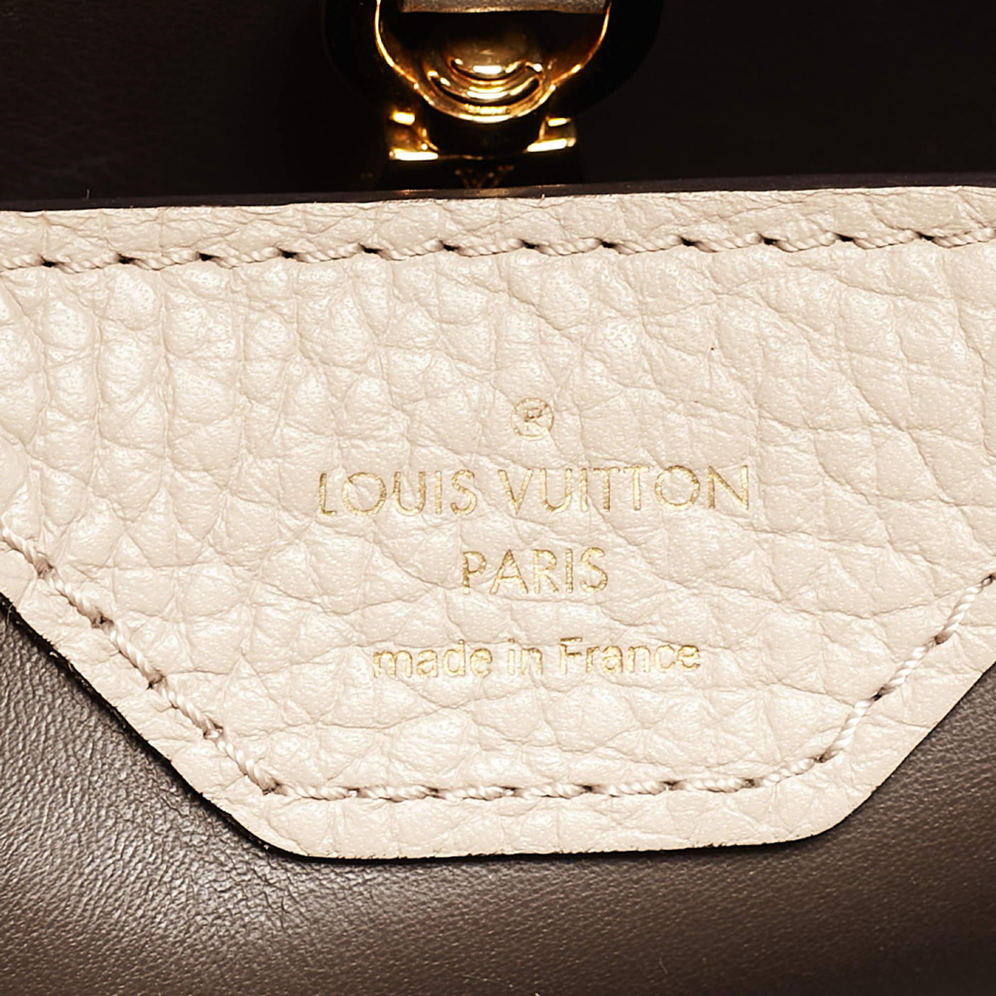 Louis Vuitton Galet Taurillon Leather Capucines BB Bag For Sale 3