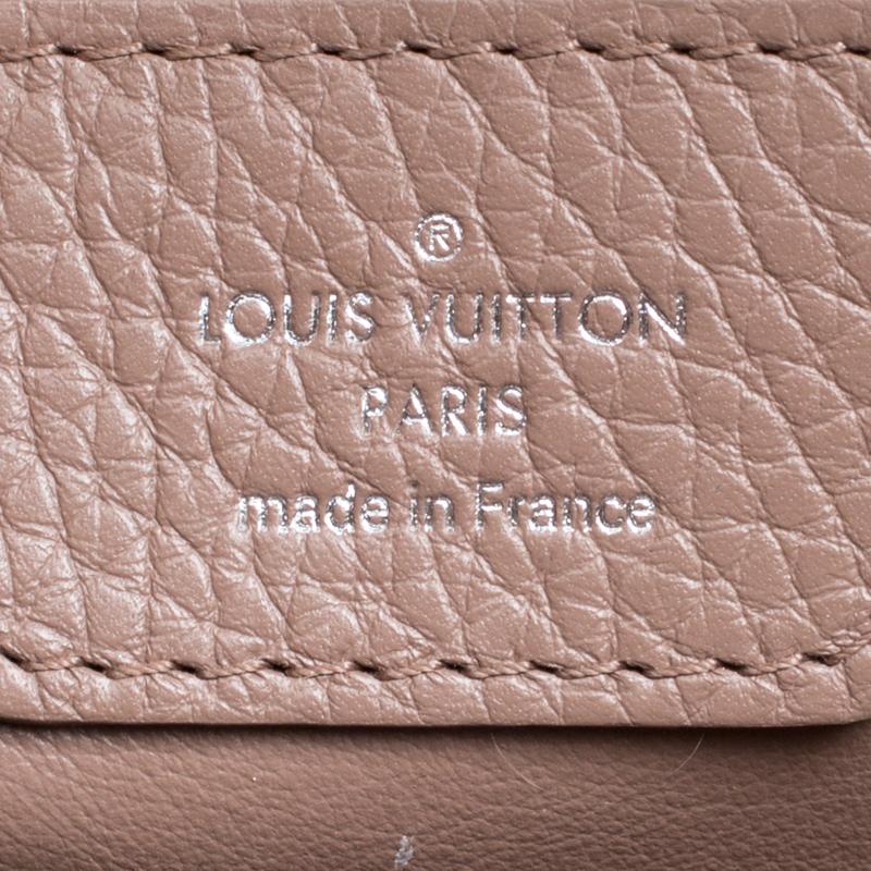 Louis Vuitton Galet Taurillon Leather Capucines MM Bag 4