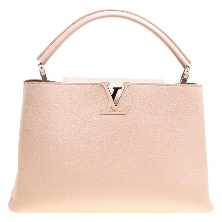 Louis Vuitton Galet Taurillon Leather Capucines MM Bag For Sale at 1stDibs