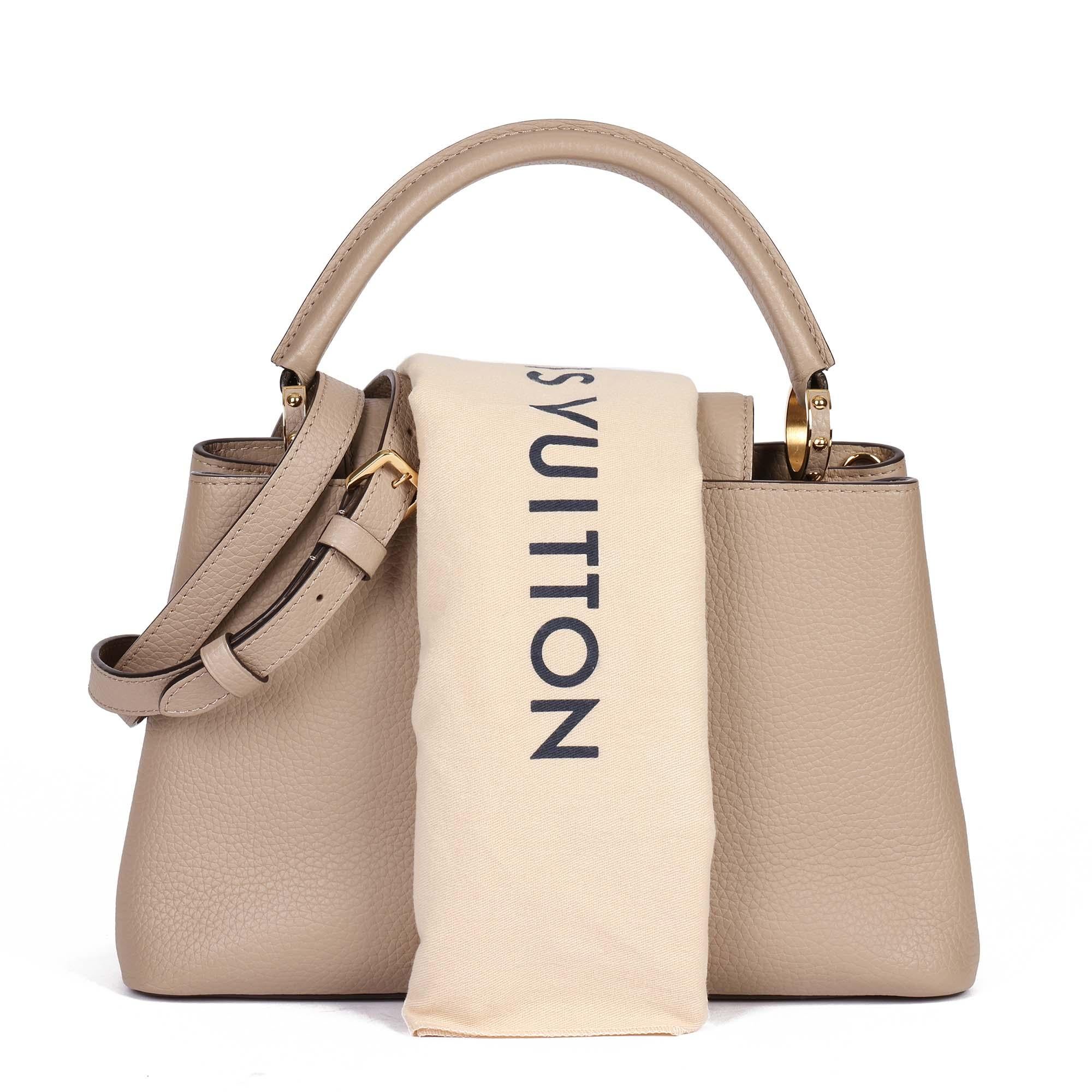 LOUIS VUITTON Galet Taurillon Leather Capucines MM 7