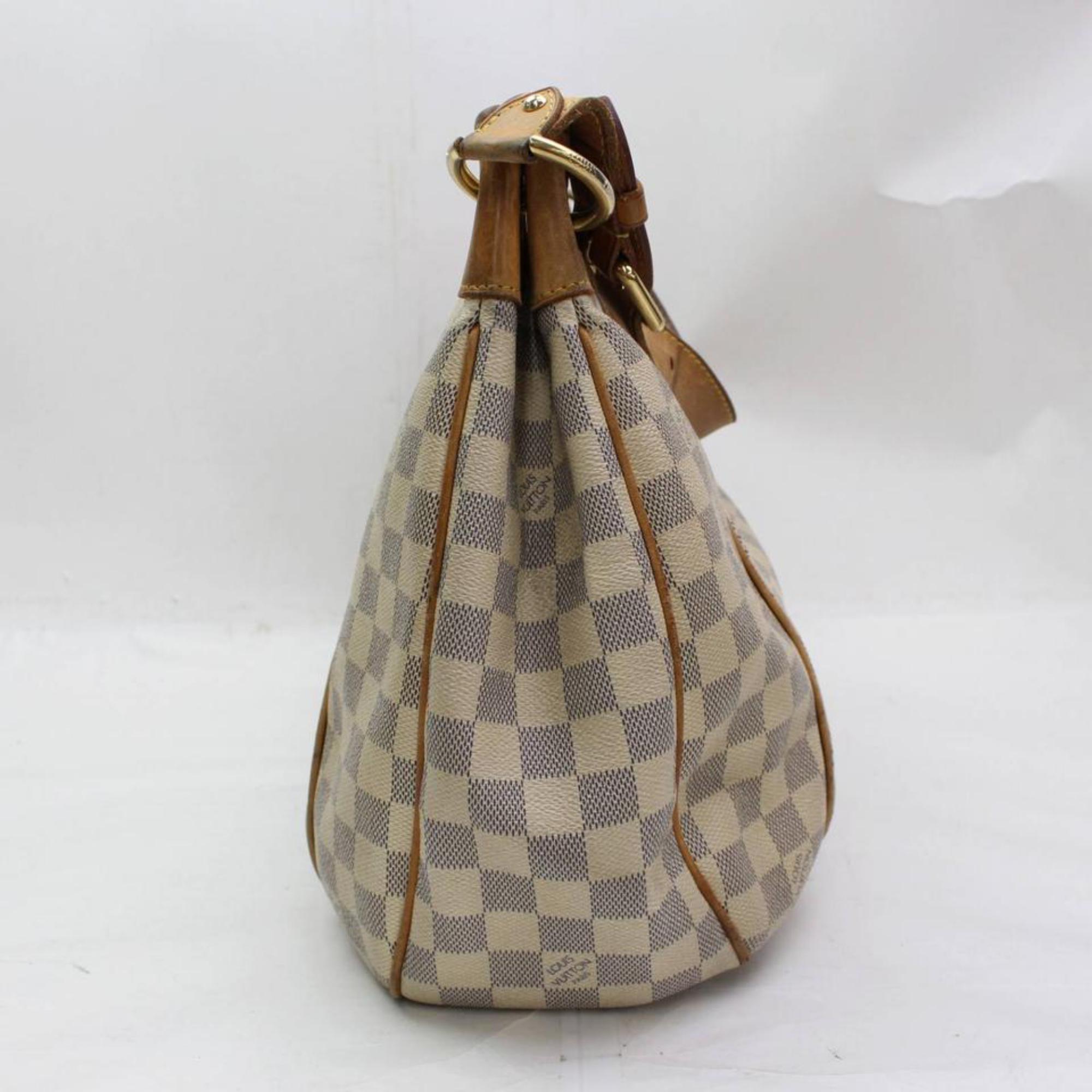 Louis Vuitton Galliera Damier Azur Pm Hobo 867767 White  Shoulder Bag For Sale 6