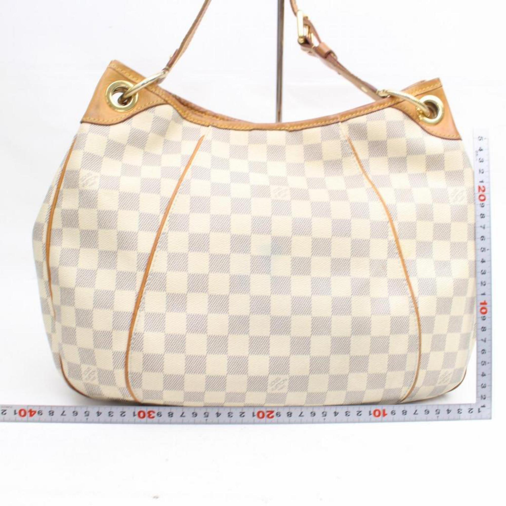 Louis Vuitton Galliera Damier Azur Pm Hobo 868177 White Canvas Shoulder Bag 1