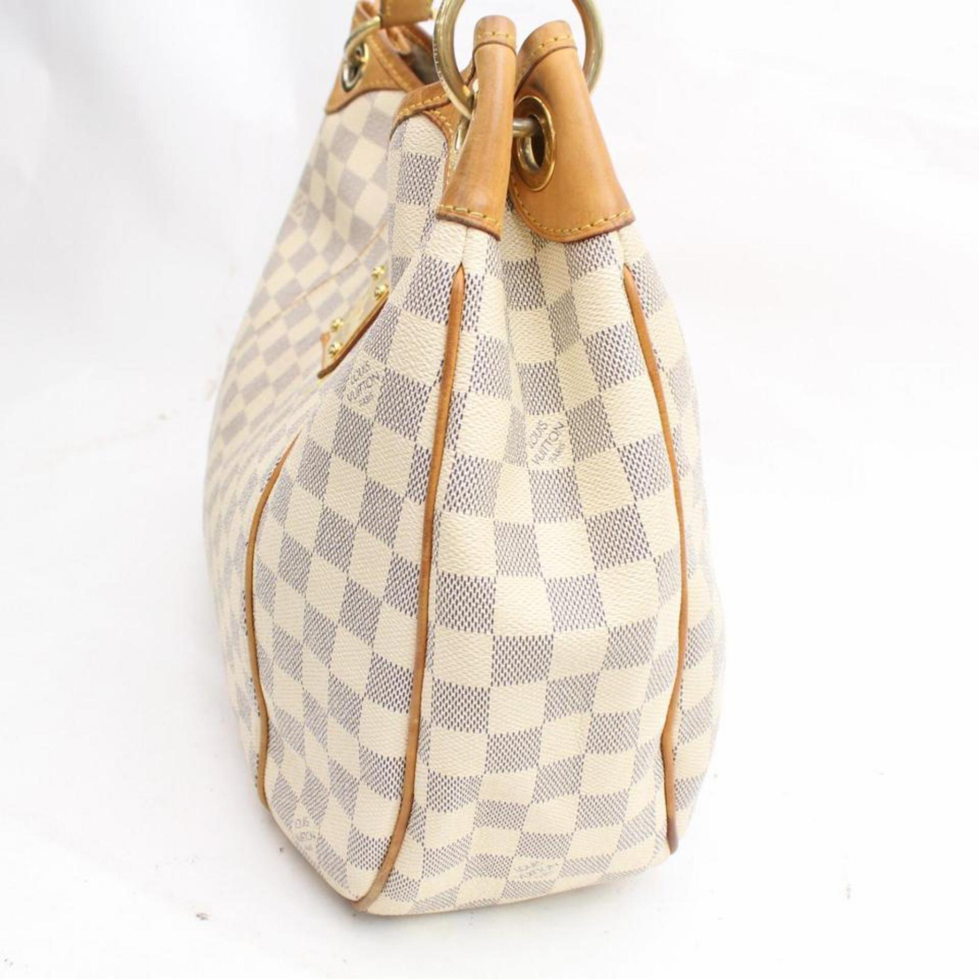 Louis Vuitton Galliera Damier Azur Pm Hobo 868177 White Canvas Shoulder Bag 2