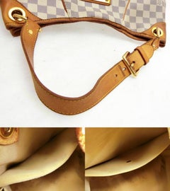 Louis Vuitton Galliera Damier Hobo 227805 Azur Coated Canvas Shoulder Bag