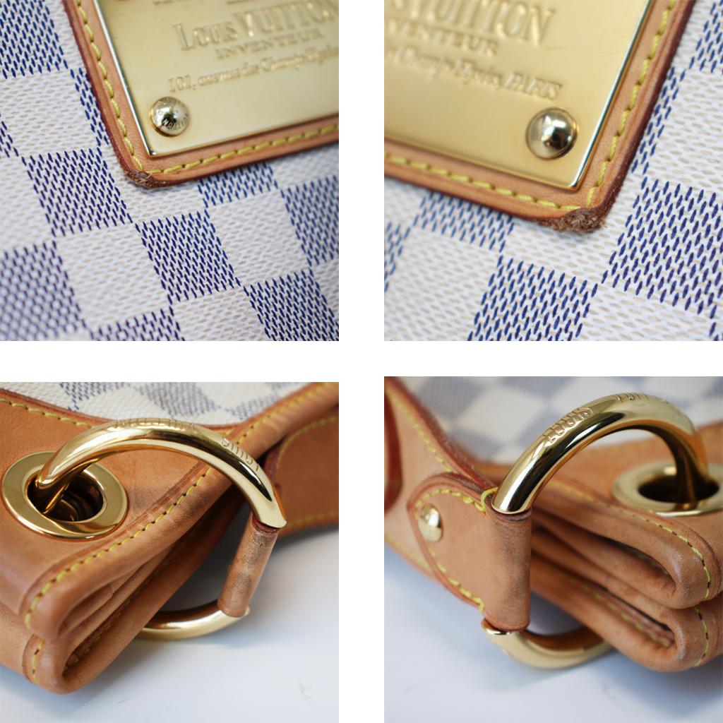 Gray Louis Vuitton Galliera GM Damier Azur Handbag