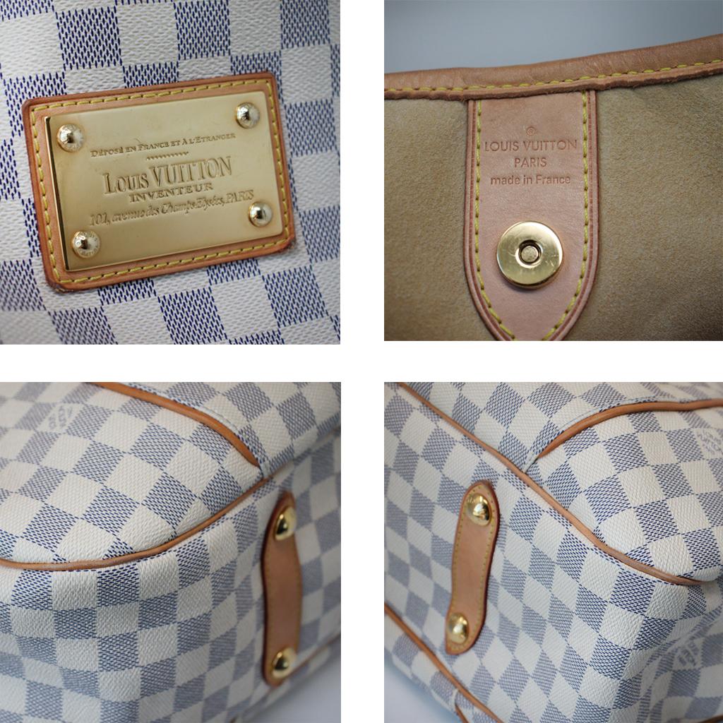 Louis Vuitton Galliera GM Damier Azur Handbag In Good Condition In Boca Raton, FL