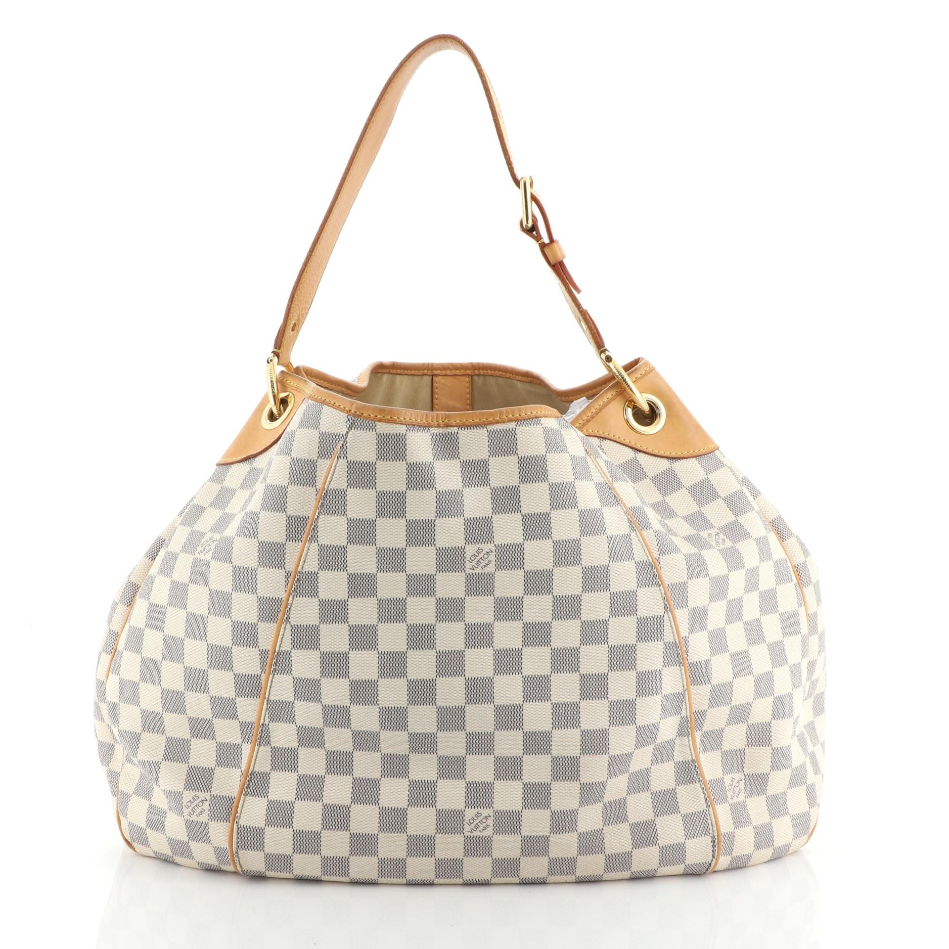 Beige Louis Vuitton Galliera Handbag Damier GM