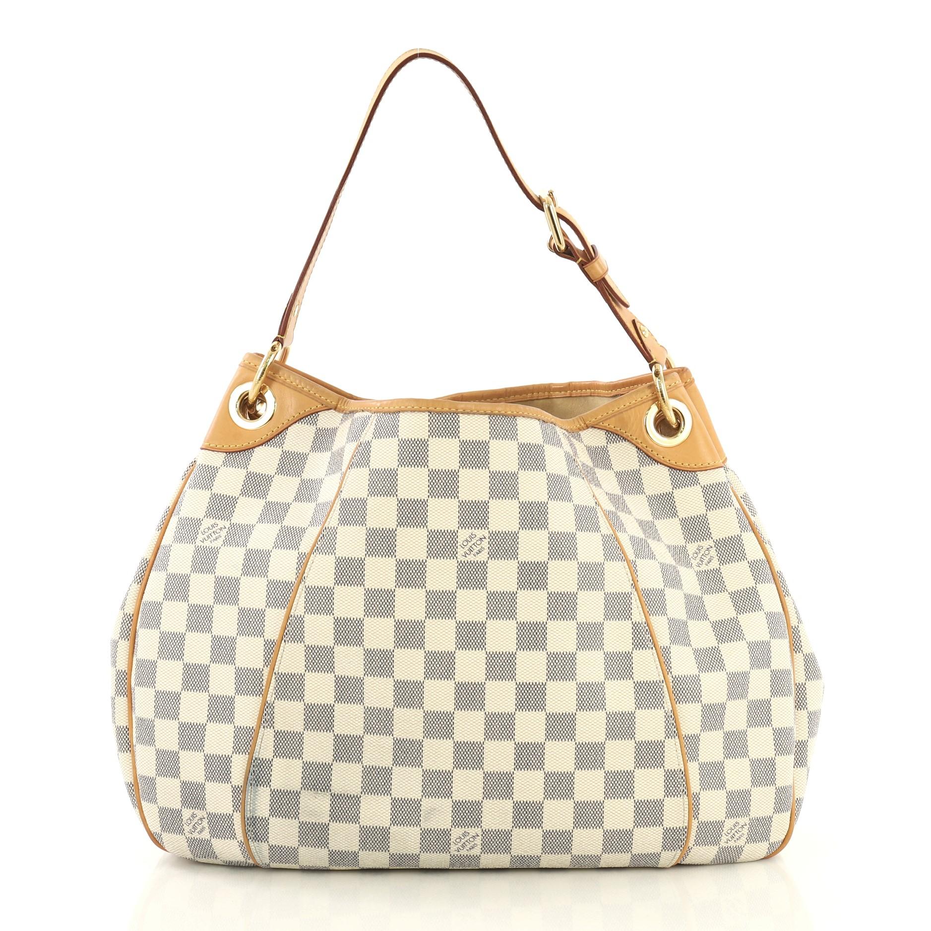 Beige Louis Vuitton Galliera Handbag Damier PM