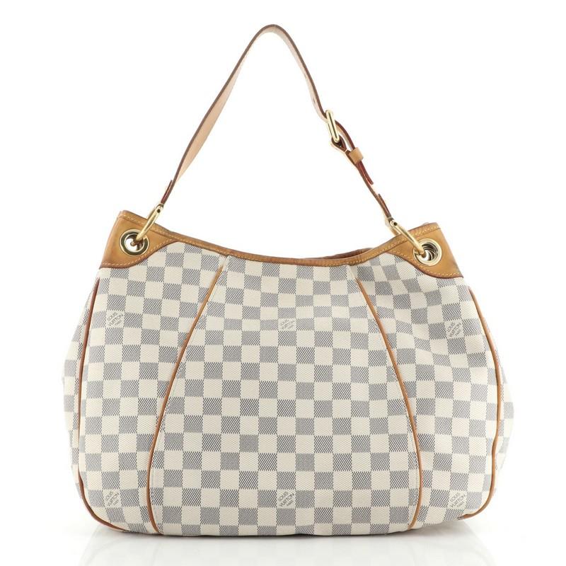 Beige Louis Vuitton Galliera Handbag Damier PM