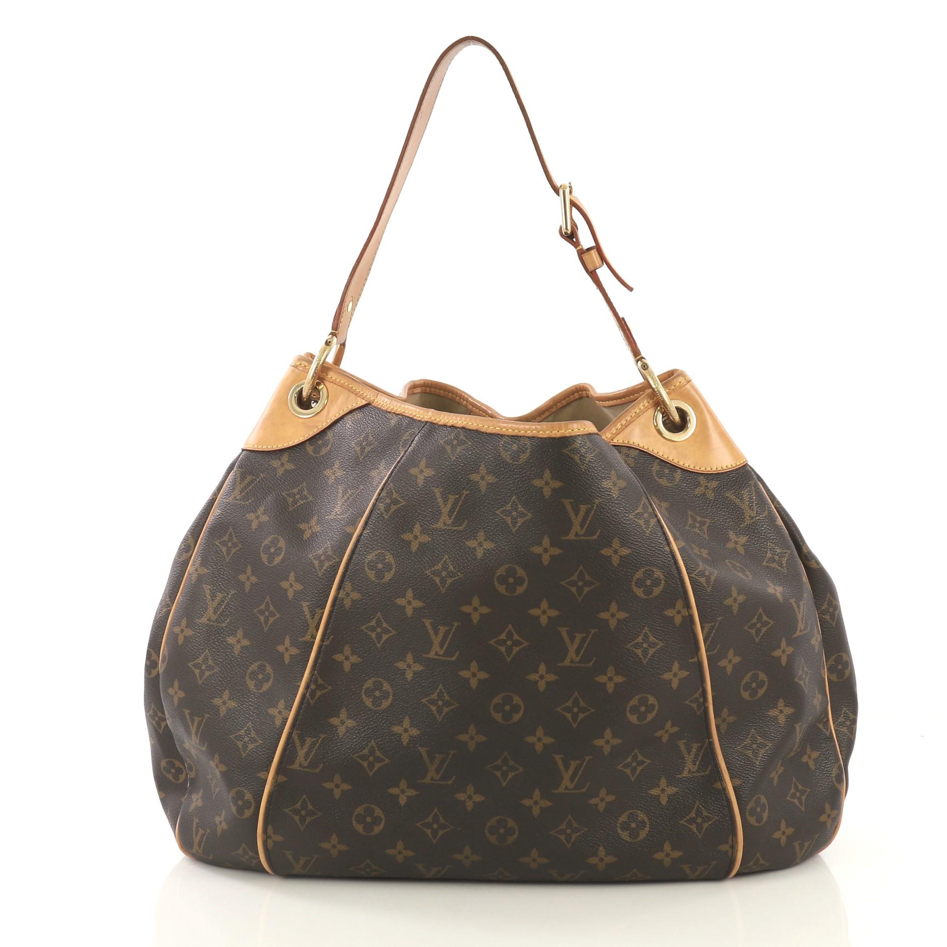 Black Louis Vuitton Galliera Handbag Monogram Canvas GM