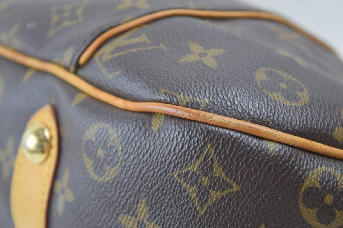 Louis Vuitton Galliera Hobo Monogram Pm 867678 Brown Coated Canvas Shoulder Bag In Good Condition In Dix hills, NY