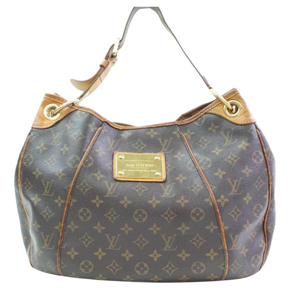 Louis Vuitton Galliera Monogram Pm 866276 Brown Coated Canvas Tote For Sale