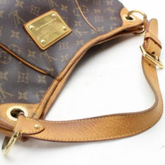Louis Vuitton Galliera Monogram Pm 867903 Brown Coated Canvas Hobo Bag