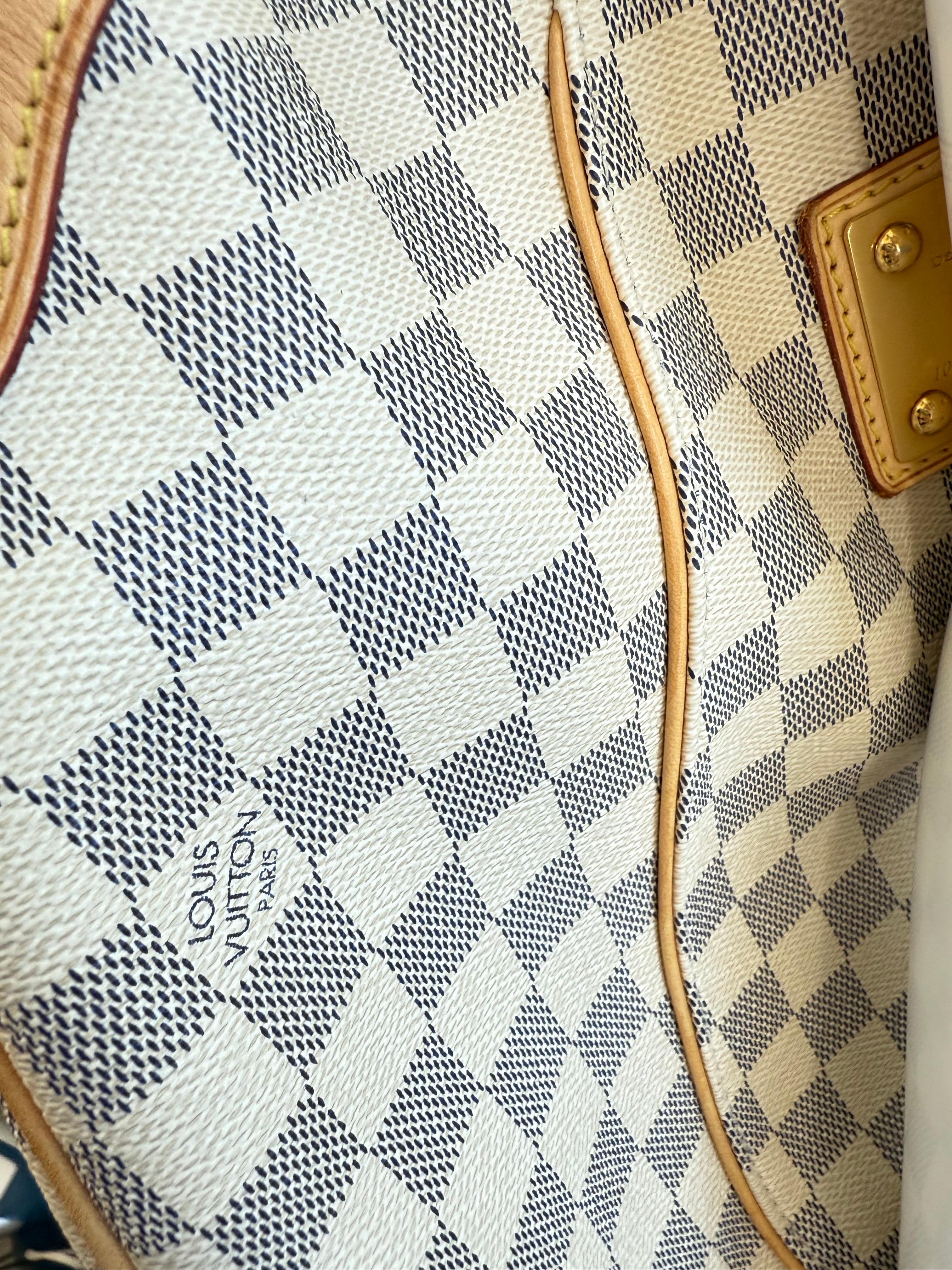 Louis Vuitton Galliera PM Damier Azur Canvas Shoulder Bag 2000s Iconic Tote en vente 4