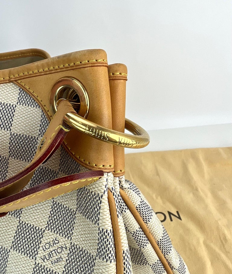 Louis Vuitton, Bags, Louis Vuitton Damier Azur Galliera Mm Totes Shoulder  Bag