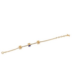 Louis Vuitton Gamble Crystal Gold Tone Bracelet