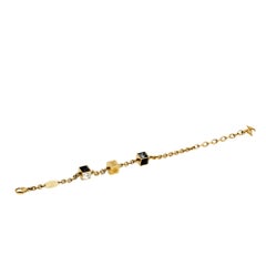 Louis Vuitton Gamble Crystal Gold Tone Bracelet
