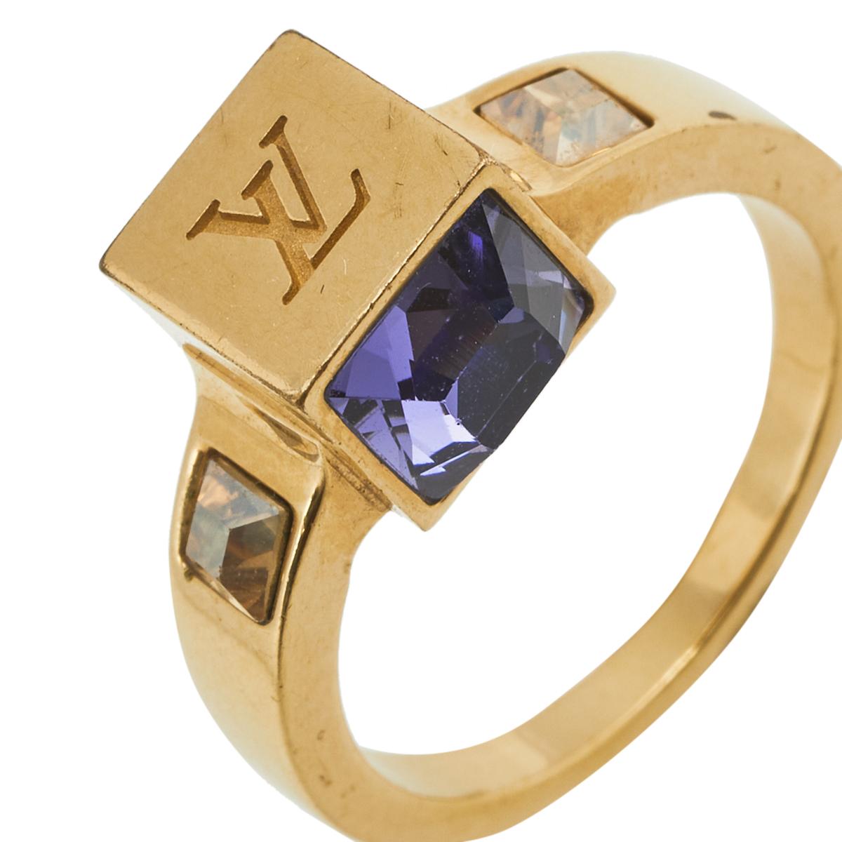 lv crystal ring