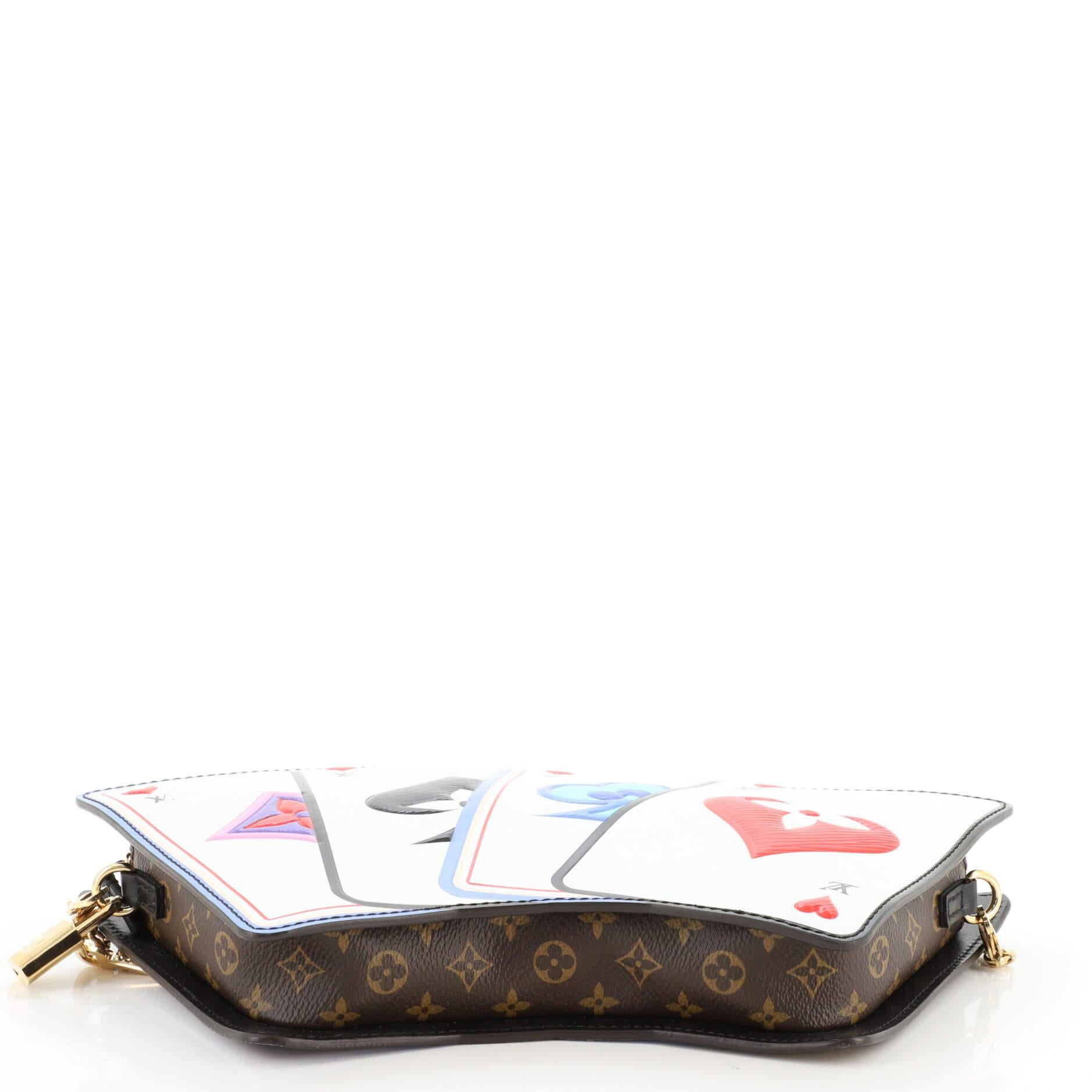 Louis Vuitton Game On Cartes Pochette Epi Leather and Reverse Monogram Canvas In Good Condition In NY, NY