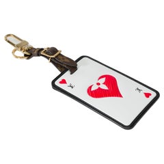 Louis Vuitton "Game On" luggage tag in brown Monogram canvas