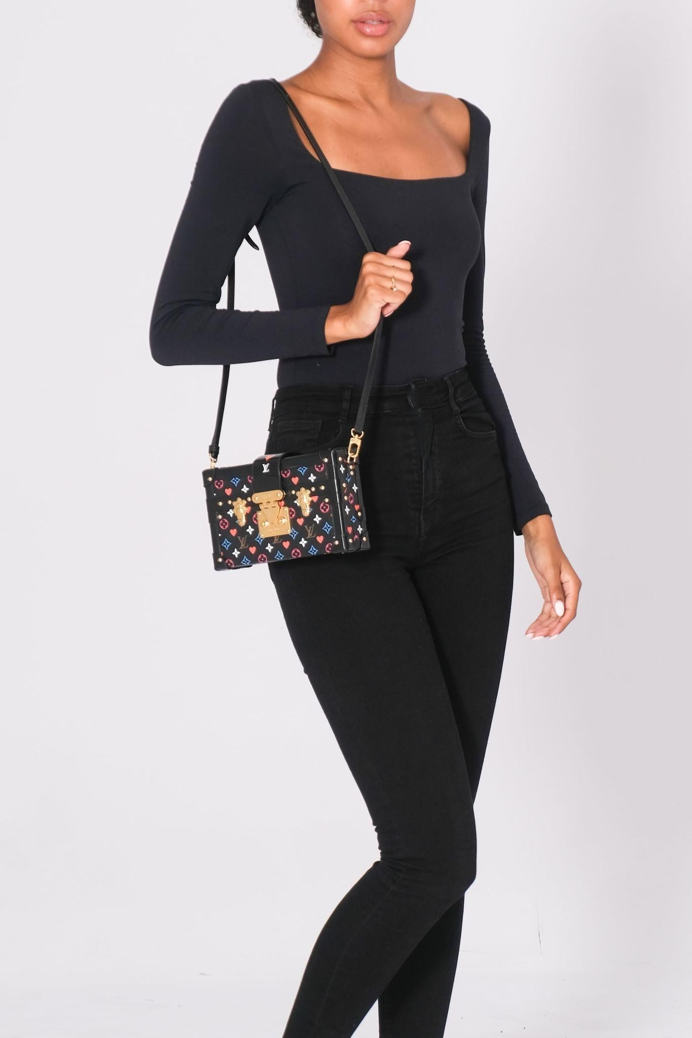 Louis Vuitton Game On Petite Malle Black Bag In Excellent Condition In Montreal, Quebec