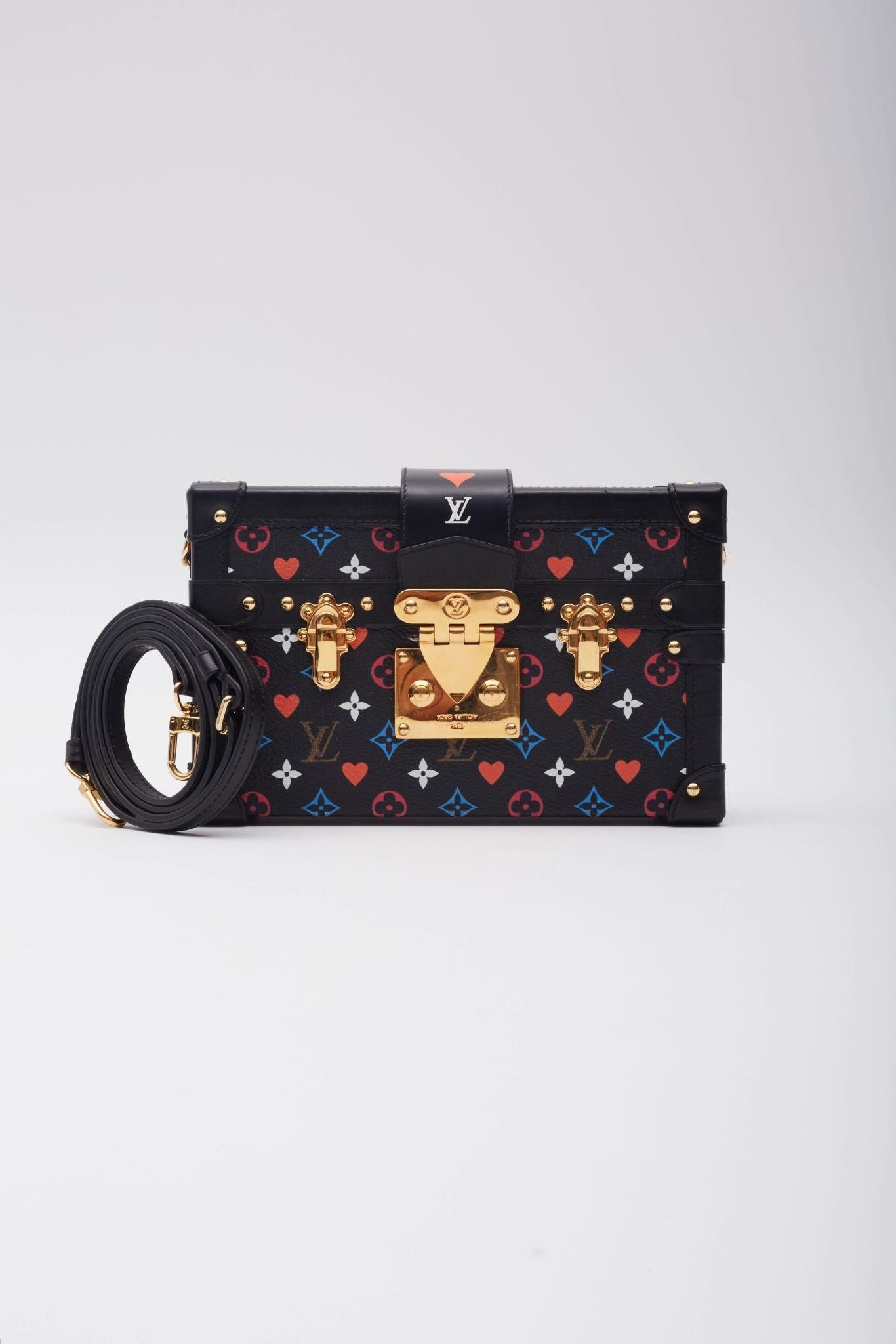 Women's Louis Vuitton Game On Petite Malle Black Bag