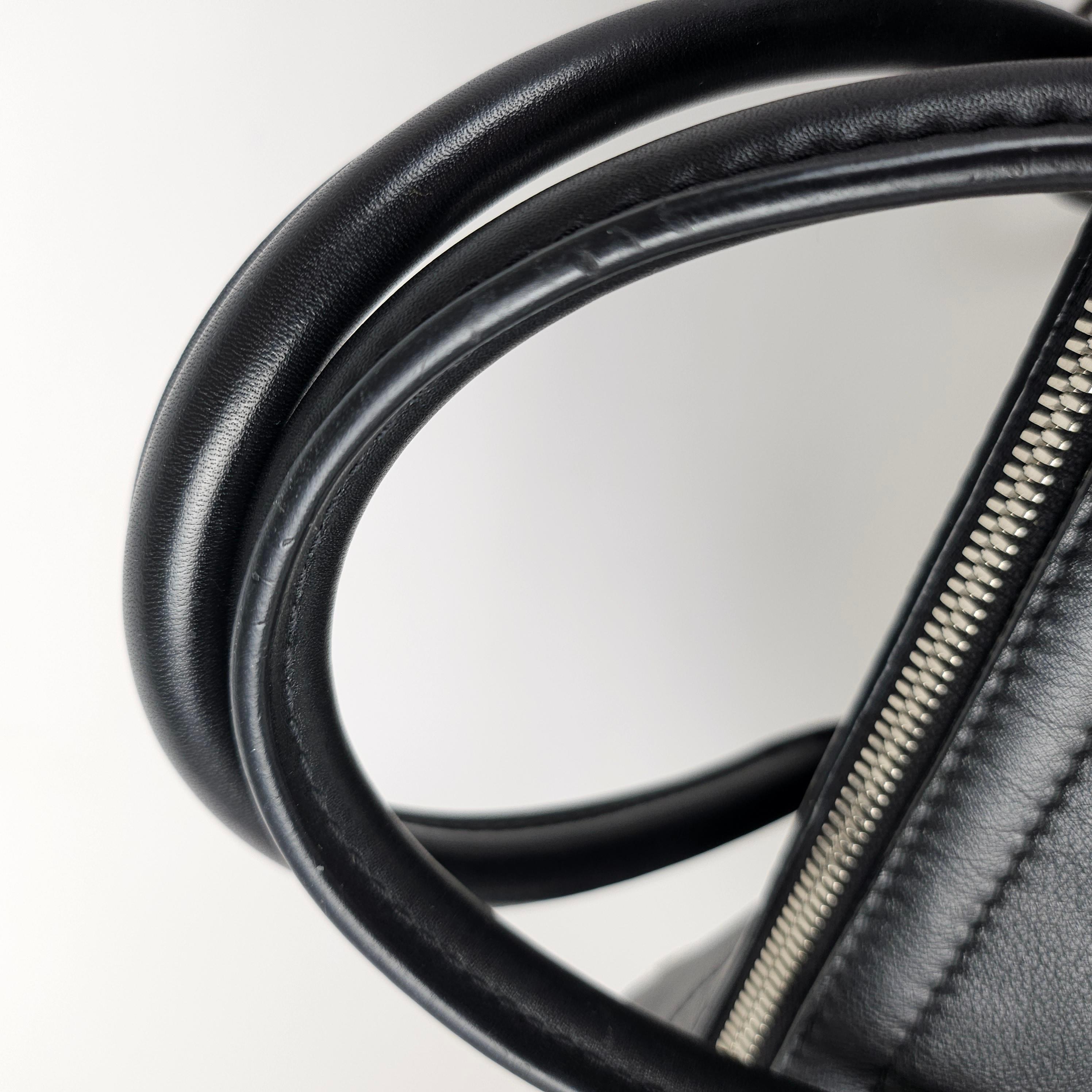 Louis Vuitton Garance Black Leather Satchel 1