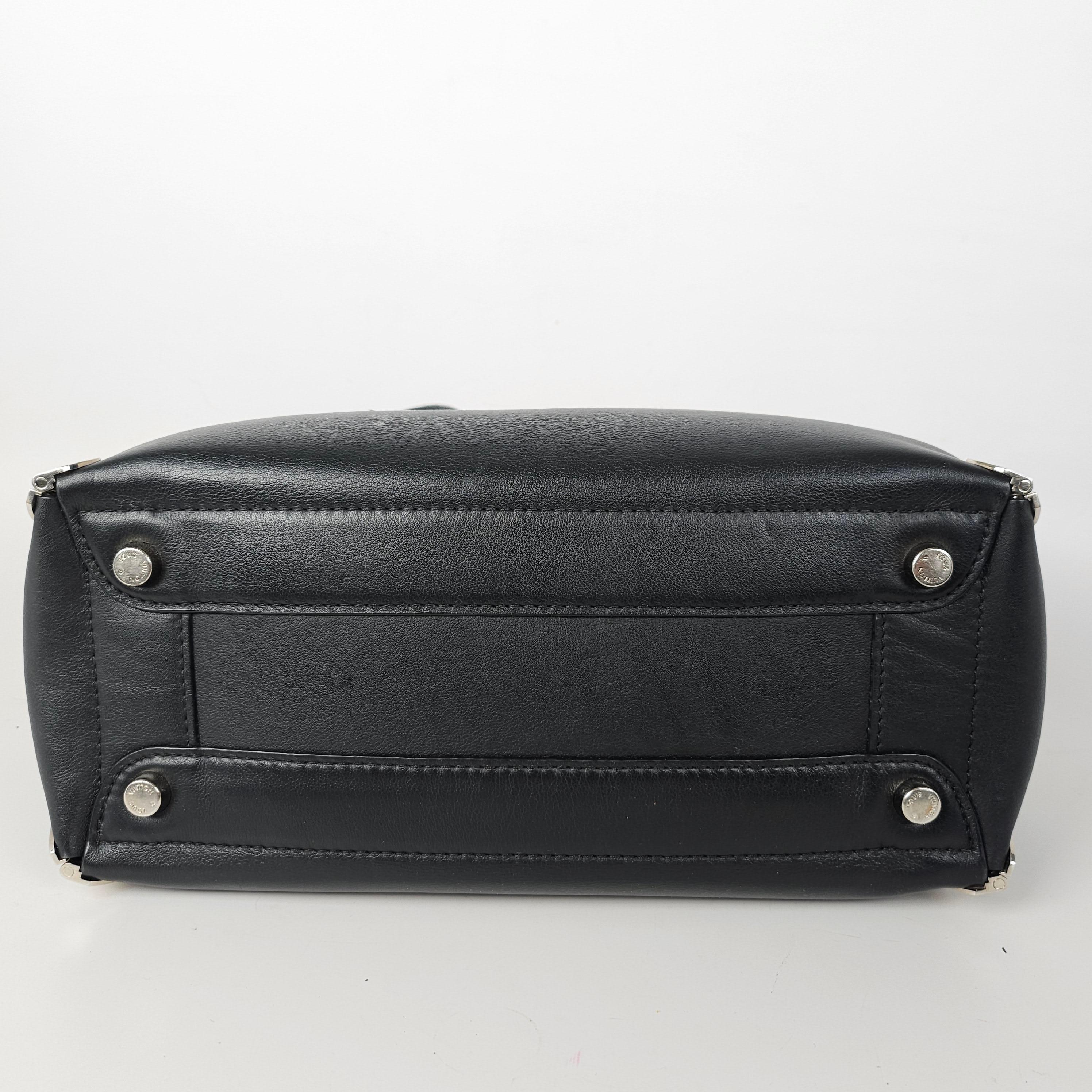 Louis Vuitton Garance Black Leather Satchel 3