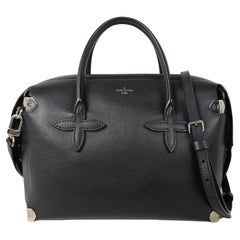 Louis Vuitton Garance Black Leather Satchel