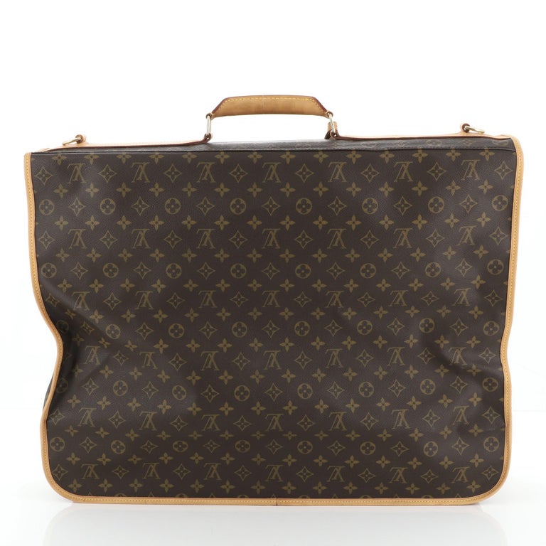 Louis Vuitton Garment Carrier Bag Monogram Canvas Two Hangers at 1stDibs