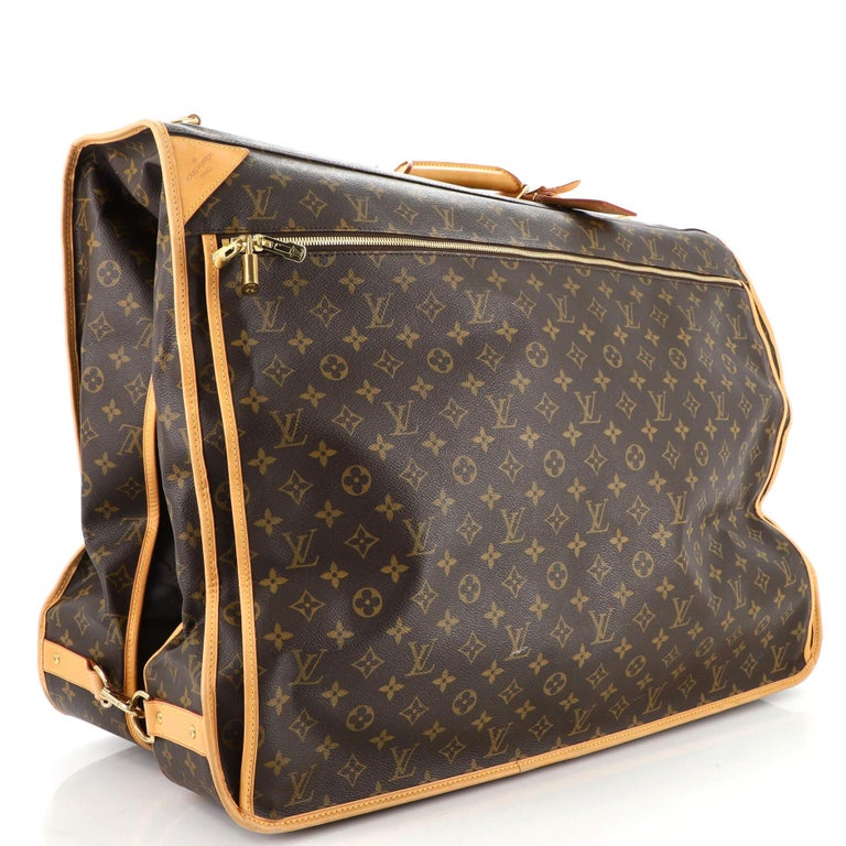 Louis Vuitton Garment Carrier Bag Monogram Canvas Two Hangers at 1stDibs