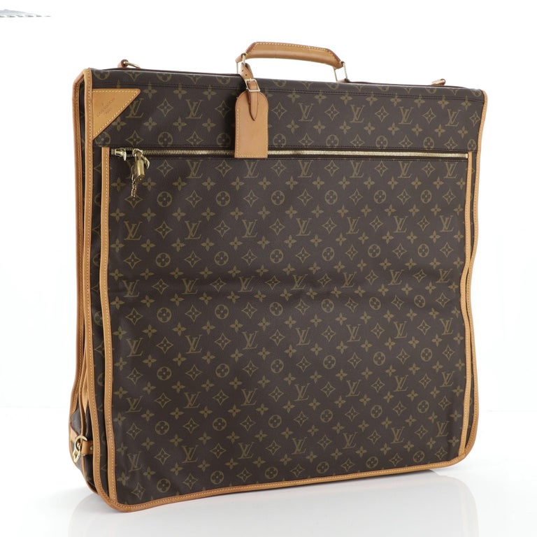 Louis Vuitton Garment Carrier Bag Monogram Canvas Two Hangers at 1stDibs