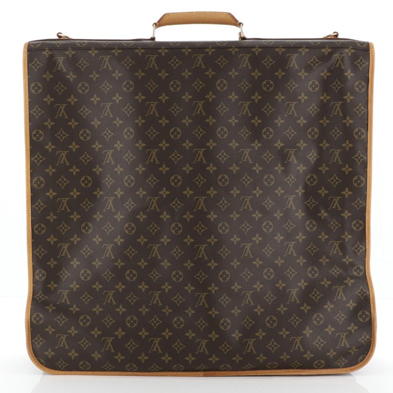 Louis Vuitton Garment Carrier Bag Monogram Canvas Two Hangers at 1stDibs