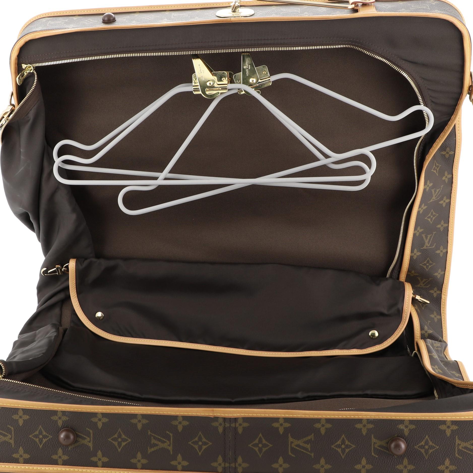 Louis Vuitton Garment Carrier Bag Monogram Canvas Two Hangers  1
