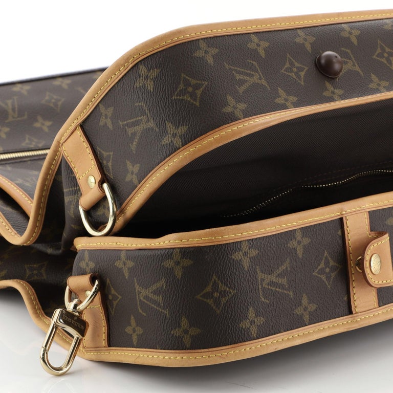 Louis Vuitton Garment Carrier Bag Monogram Canvas Two Hangers at 1stDibs