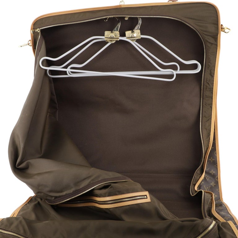 Louis Vuitton Garment Carrier Bag Monogram Canvas Two Hangers at 1stDibs