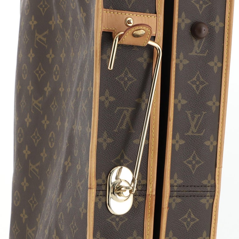 Louis Vuitton Garment Carrier Bag Monogram Canvas Two Hangers at 1stDibs