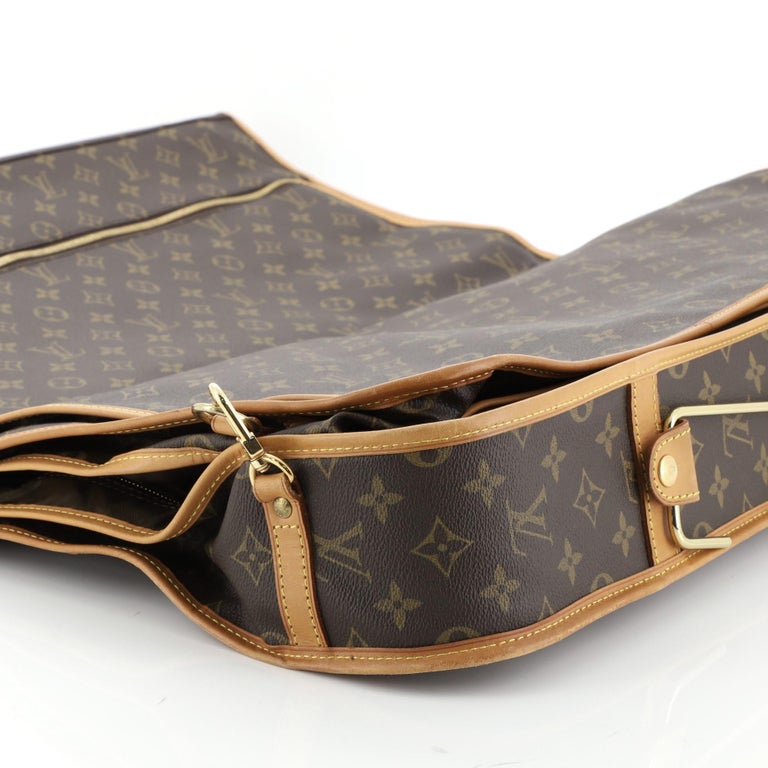Louis Vuitton Garment Carrier Bag Monogram Canvas Two Hangers at 1stDibs