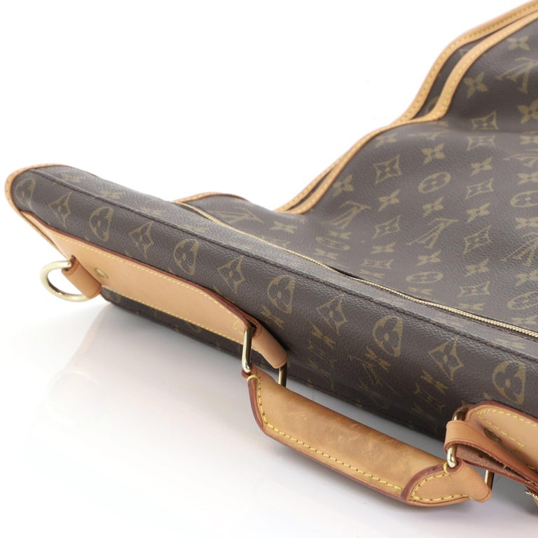 Louis Vuitton Garment Carrier Bag Monogram Canvas Two Hangers at 1stDibs