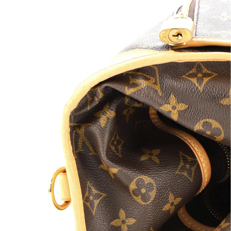 Louis Vuitton Garment Carrier Bag Monogram Canvas Two Hangers at 1stDibs